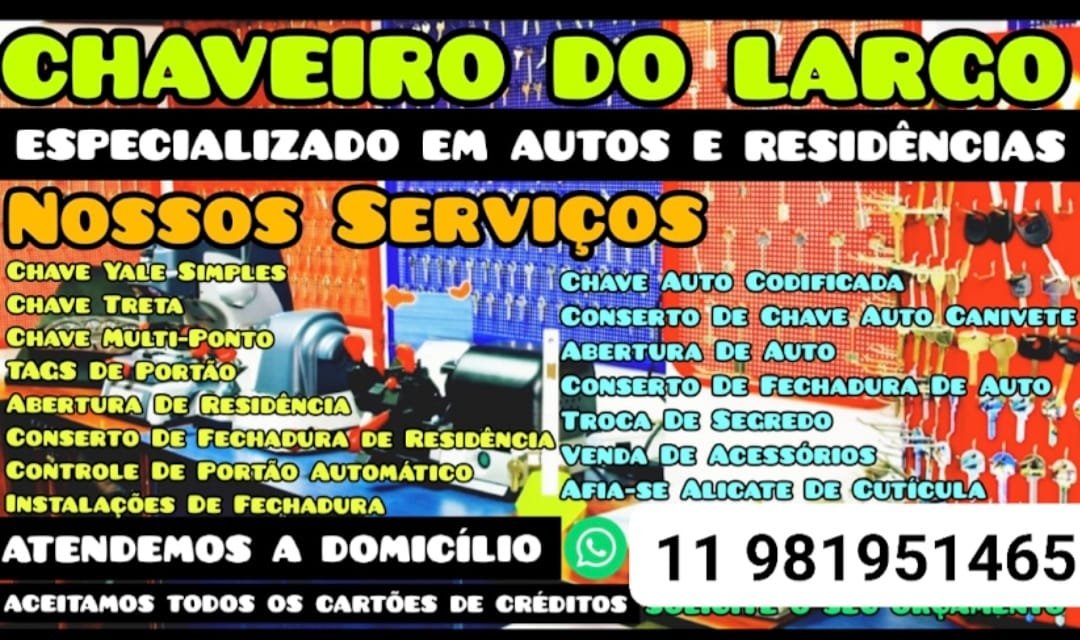 Chaveiro do Largo em Vila Nova Cachoeirinha