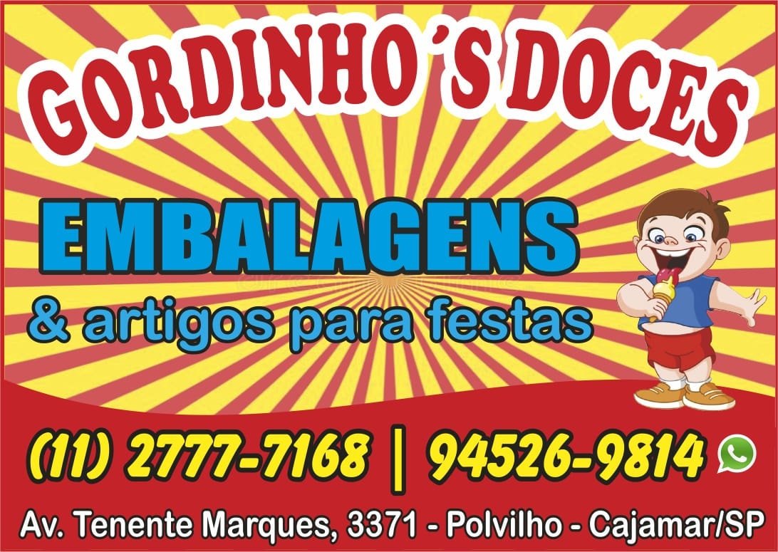 Gordinhos Doces e Embalagens em Cajamar