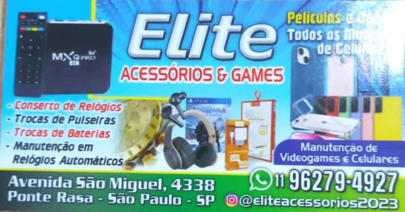 Elite Relojoaria e Acessórios para Celulares Na Zona leste