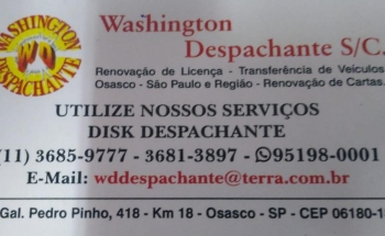 Whashington Despachante em Osasco